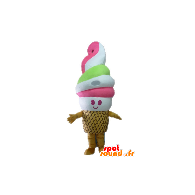 Mascot giant gelato. giant cone mascot - MASFR028548 - Fast food mascots