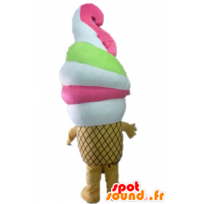 Mascot gigantische gelato. Giant Cone Mascot - MASFR028548 - Fast Food Mascottes