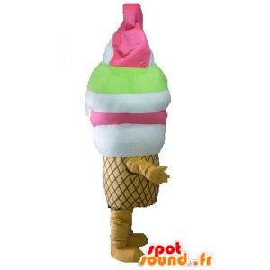 Mascotte gelato gigante. gigante mascotte cono - MASFR028548 - Mascotte di fast food