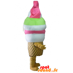 Mascotte de glace italienne géante. Mascotte de cornet géant - MASFR028548 - Mascottes Fast-Food