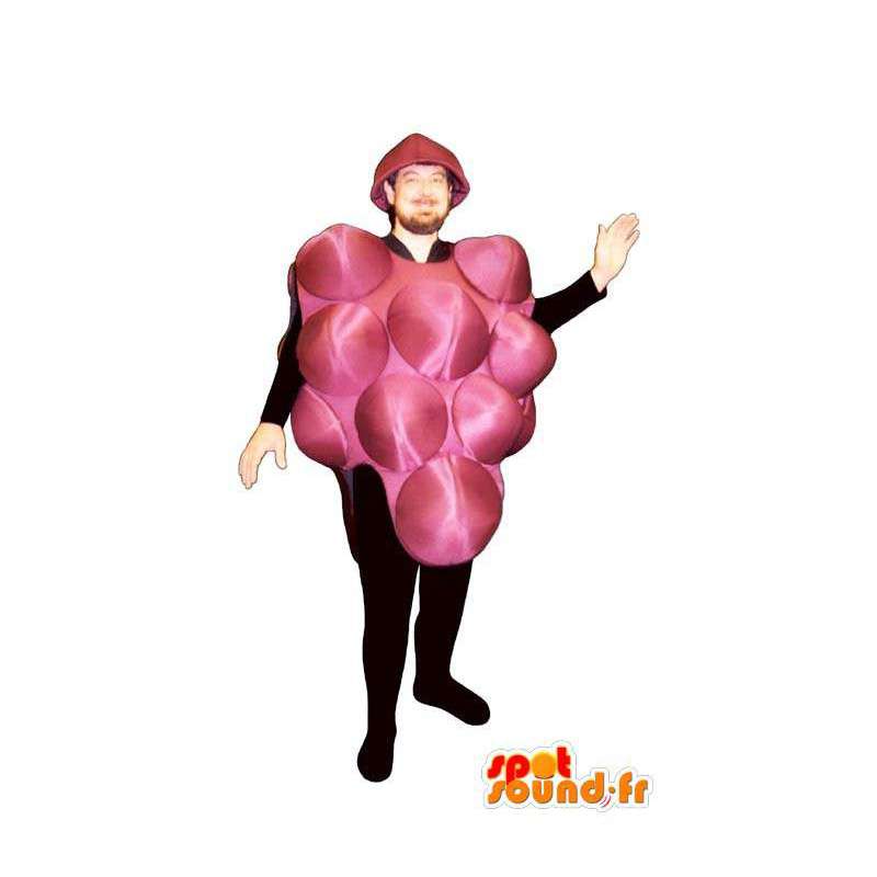Mascotte de grappe de raisin géante - MASFR007238 - Mascotte de fruits