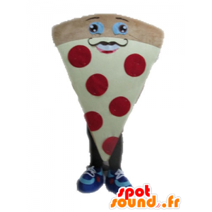 La mascota de la pizza gigante. Mascot rebanada de pizza - MASFR028550 - Pizza de mascotas