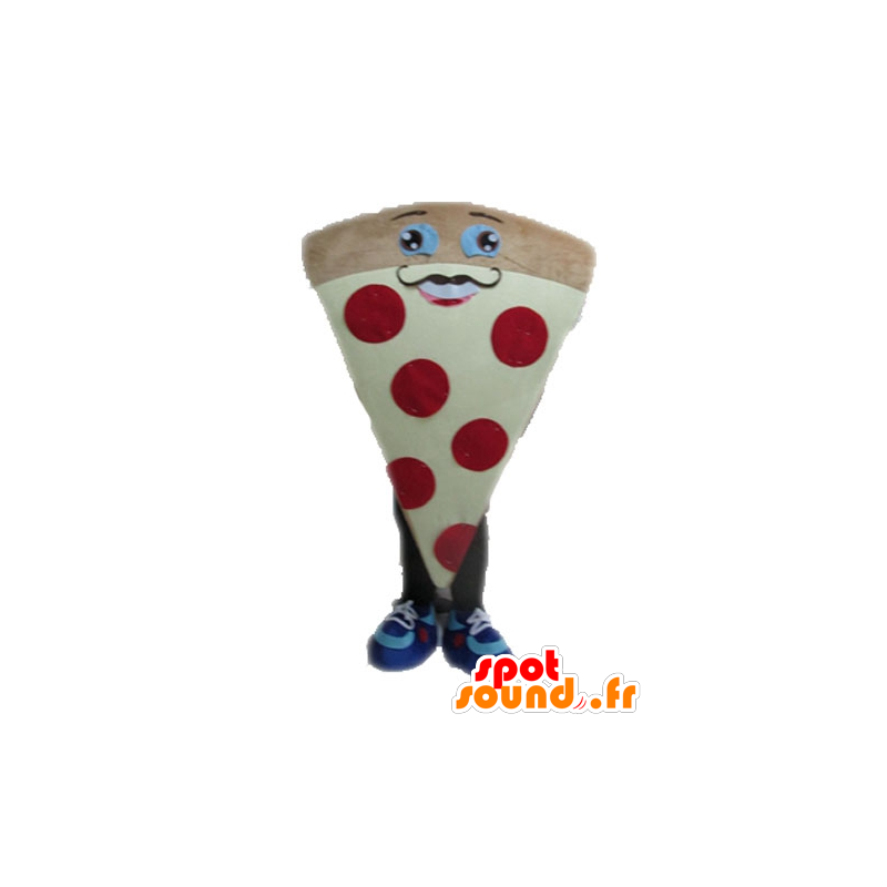 La mascota de la pizza gigante. Mascot rebanada de pizza - MASFR028550 - Pizza de mascotas