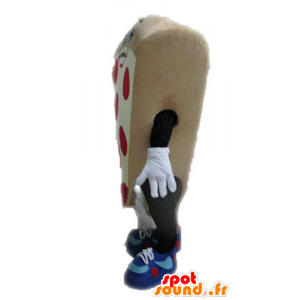 Mascot jättiläinen pizzaa. Maskotti pala pizzaa - MASFR028550 - Mascottes Pizza