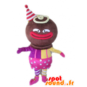 Afrikanischen Charakter Maskottchen in rosa gekleidet und gelb - MASFR028551 - Maskottchen nicht klassifizierte