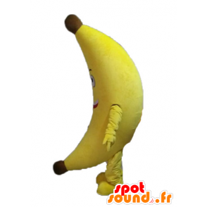 Mascota del plátano amarillo gigante. La mascota de frutas exóticas - MASFR028552 - Mascota de la fruta