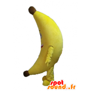 Mascot Giant gul banan. Mascot eksotisk frukt - MASFR028552 - frukt Mascot