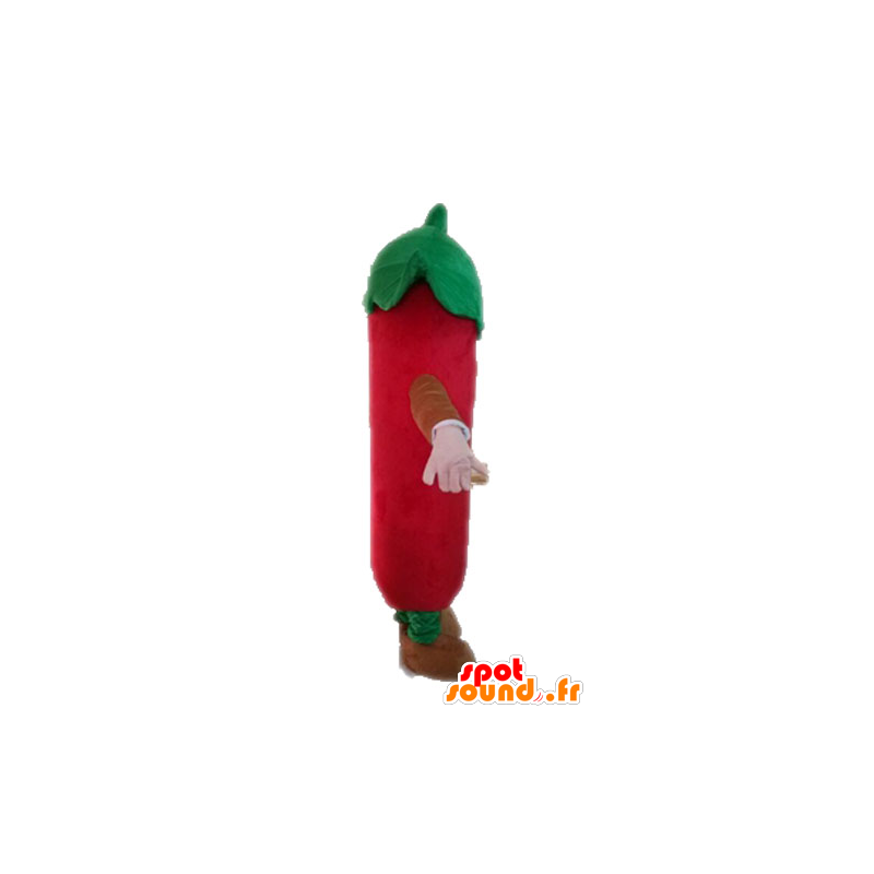Mascotte de piment rouge géant. Mascotte d'épice mexicaine - MASFR028555 - Mascotte de légumes