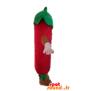 Mascotte de piment rouge géant. Mascotte d'épice mexicaine - MASFR028555 - Mascotte de légumes