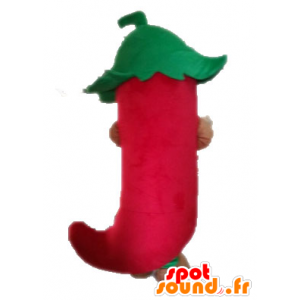 Mascot giant chili pepper. Mexican spice mascot - MASFR028555 - Mascot of vegetables