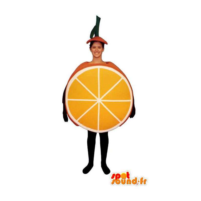 Mascot orange slice, giant - MASFR007240 - Fruit mascot