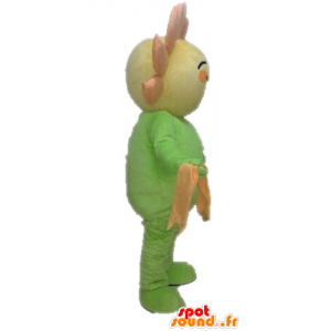 Gele bloem Mascot en oranje reus. Mascot zon - MASFR028556 - Niet-ingedeelde Mascottes