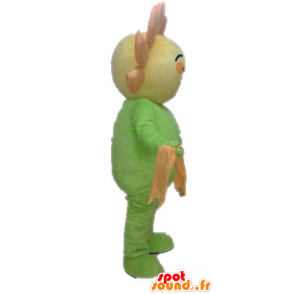 Gele bloem Mascot en oranje reus. Mascot zon - MASFR028556 - Niet-ingedeelde Mascottes