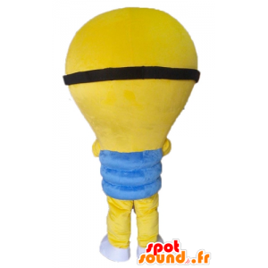 Mascot γιγαντιαίο κίτρινο λαμπτήρα. μασκότ τσιράκια - MASFR028558 - μασκότ Bulb