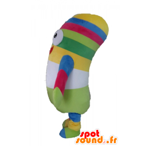 Multicolored plush mascot. Mascot colored pill - MASFR028559 - Mascots unclassified