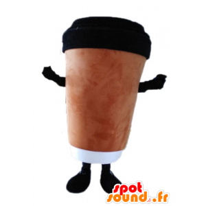 Coffee cup mascot. Mascot hot drink - MASFR028560 - Mascots of objects