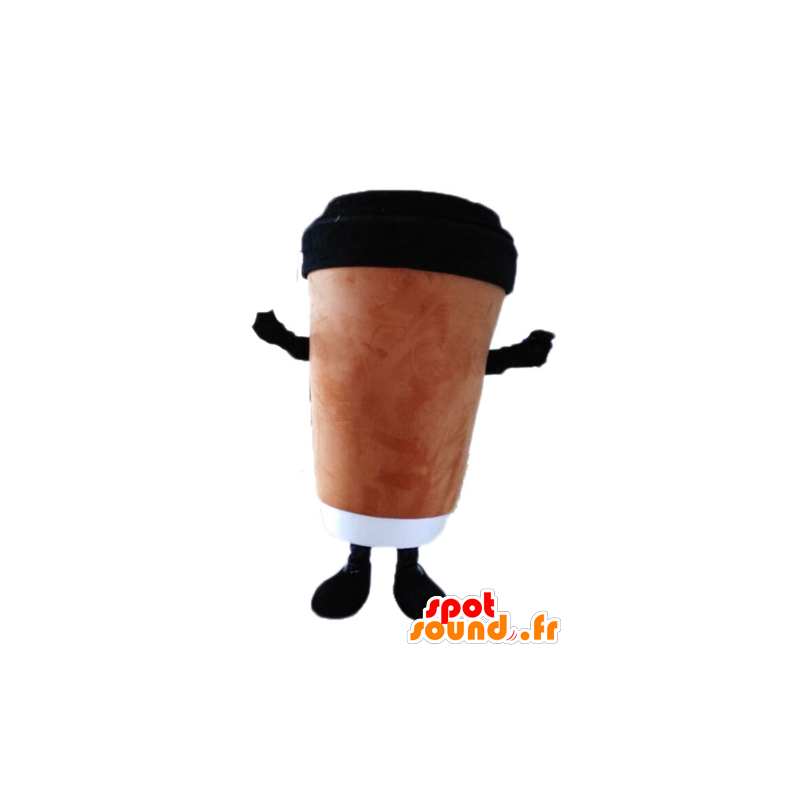 Coffee cup mascot. Mascot hot drink - MASFR028560 - Mascots of objects