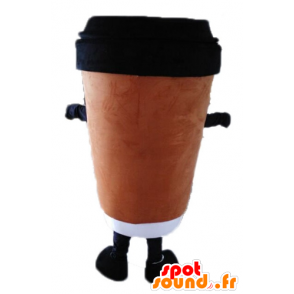 Coffee cup mascot. Mascot hot drink - MASFR028560 - Mascots of objects