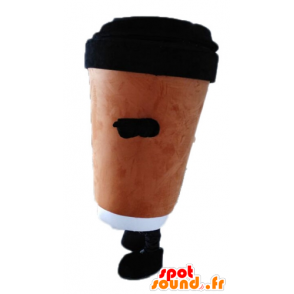 Coffee cup mascot. Mascot hot drink - MASFR028560 - Mascots of objects