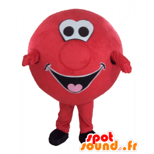 Mascot bola vermelha gigante. mascote rodada - MASFR028561 - objetos mascotes