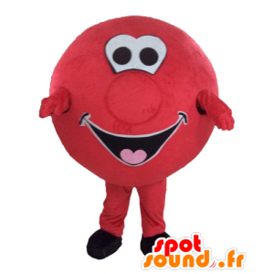 Maskotti jättiläinen punainen pallo. pyöreä maskotti - MASFR028561 - Mascottes d'objets