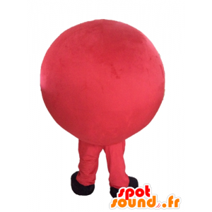 Mascotte de boule rouge géante. Mascotte ronde - MASFR028561 - Mascottes d'objets