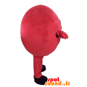 Mascot bola vermelha gigante. mascote rodada - MASFR028561 - objetos mascotes