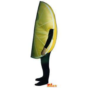 Sitruunankeltainen viipale maskotti, jättiläinen - MASFR007242 - hedelmä Mascot