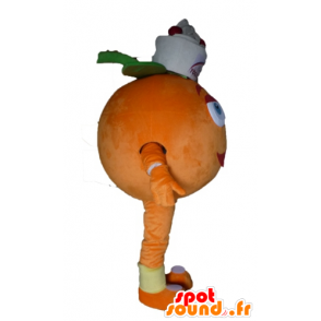 Giant orange mascot. Mascot fruity dessert - MASFR028563 - Fruit mascot