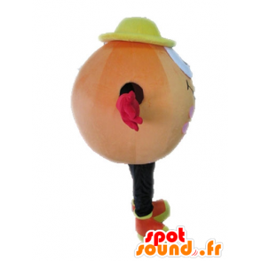 Mascote bola laranja. mascote laranja gigante - MASFR028564 - objetos mascotes
