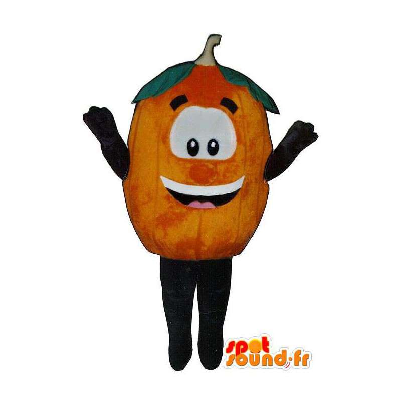 Mascot jättiläinen aprikoosi. oranssi puku - MASFR007243 - hedelmä Mascot