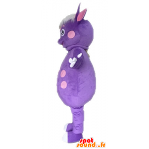 Peas dinosaur mascot. purple creature mascot - MASFR028566 - Mascots dinosaur