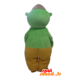 Green alien mascot. Green Cyclops Mascot - MASFR028567 - Monsters mascots