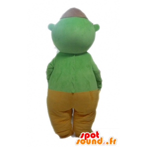 Green ulkomaalainen maskotti. Vihreä Kyklooppi Mascot - MASFR028567 - Mascottes de monstres