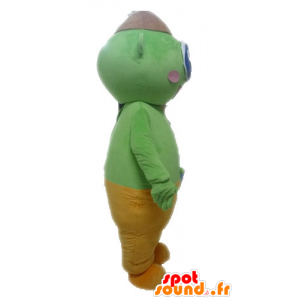 Grünen Alien-Maskottchen. Grüne Cyclops Mascot - MASFR028567 - Monster-Maskottchen
