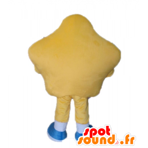 Mascot gigantisk gul stjerne med briller - MASFR028568 - Maskoter gjenstander