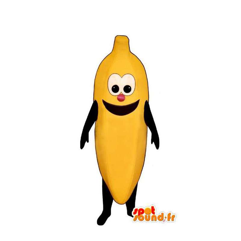 Gelbe Bananen-Kostüm Riesen - MASFR007244 - Obst-Maskottchen
