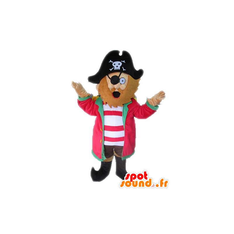 Pirata de la mascota con un sombrero. capitán de la mascota - MASFR028571 - Mascotas de los piratas