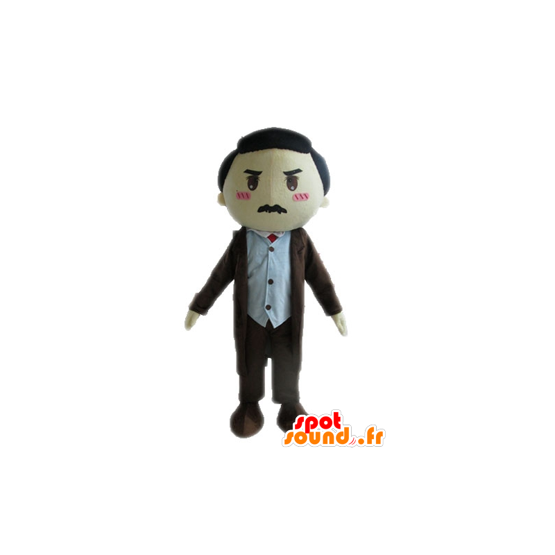 La mascota del hombre en un traje. mascota del hombre del bigote - MASFR028572 - Mascotas humanas