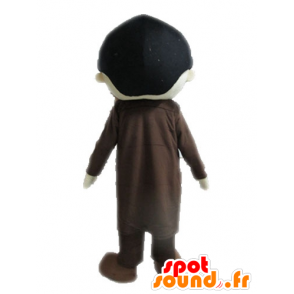 Mascotte d'homme en costume. Mascotte d'homme moustachu - MASFR028572 - Mascottes Homme