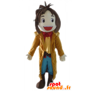 Mascot boy hymyilevä pitkä takki - MASFR028573 - Maskotteja Boys and Girls