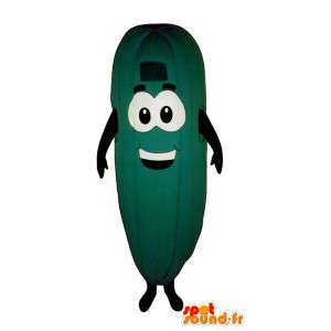 Pepino verde mascote, gigante - MASFR007245 - Mascot vegetal
