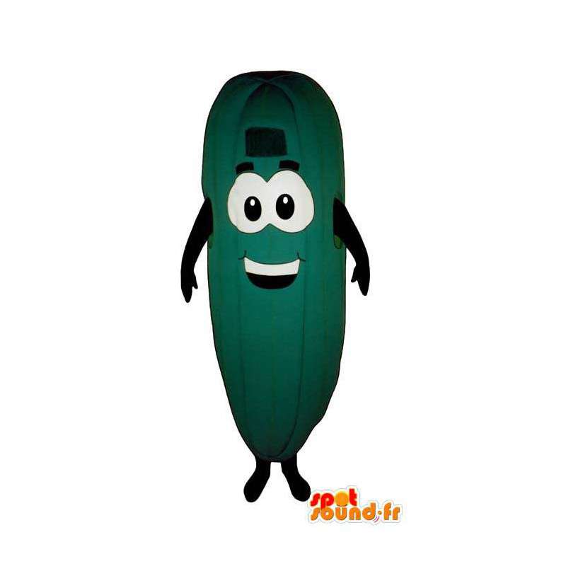 Grønn agurk maskot, gigantiske - MASFR007245 - vegetabilsk Mascot