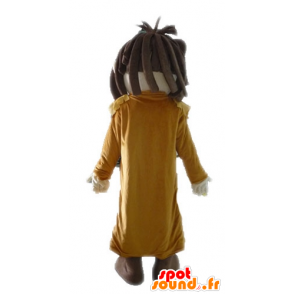 Boy smiling mascot with a long coat - MASFR028573 - Mascots boys and girls