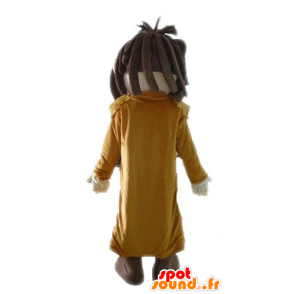 Junge lächelnd Maskottchen mit einem langen Mantel - MASFR028573 - Maskottchen-jungen und Mädchen