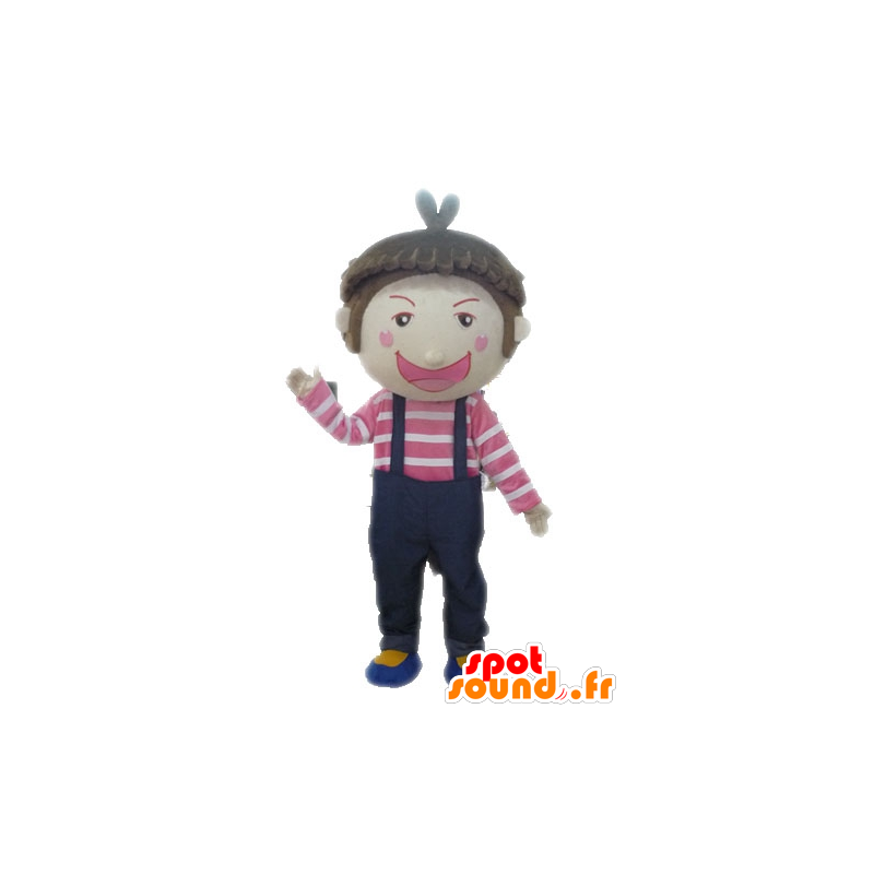 Boy Mascot overalls. Mascot kind - MASFR028575 - mascottes Child