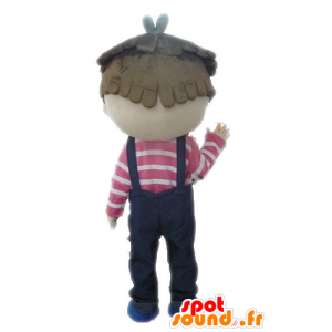 Boy Mascot overalls. Mascot child - MASFR028575 - Mascots child