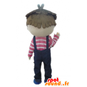 Boy Mascot overalls. Mascot kind - MASFR028575 - mascottes Child