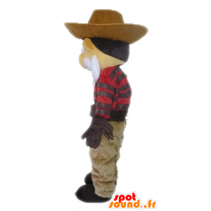 Cowboy mascotte snor in traditionele kleding - MASFR028576 - Human Mascottes