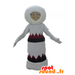 Mascotte d'esquimau en robe. Mascotte d'Indienne - MASFR028577 - Mascottes Humaines